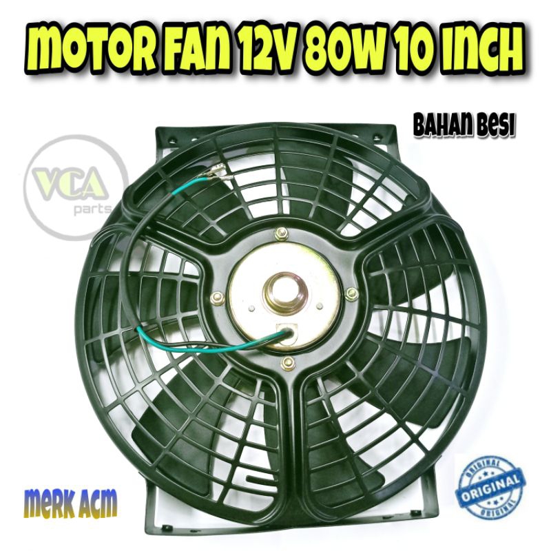 EXTRA FAN BESI UNIVERSAL AC MOBIL.. 10&quot; 12v - 80w