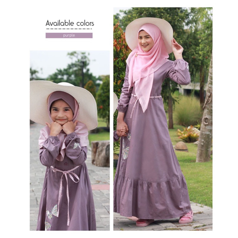 Abaya Mom & Girl D’Butterfly by Dannis