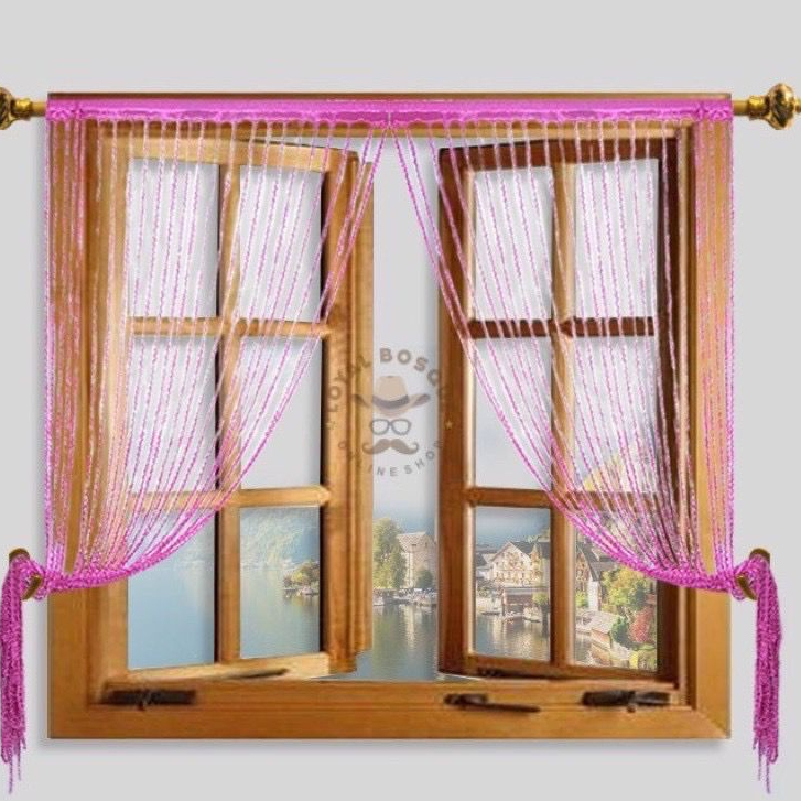 TIRAI BENANG ULIR TIRAI BENANG/TAMBANG/SOSIS TIRAI BENTUK JUNTAIAN BENANG TIRAI BENANG PINTU TIRAI B