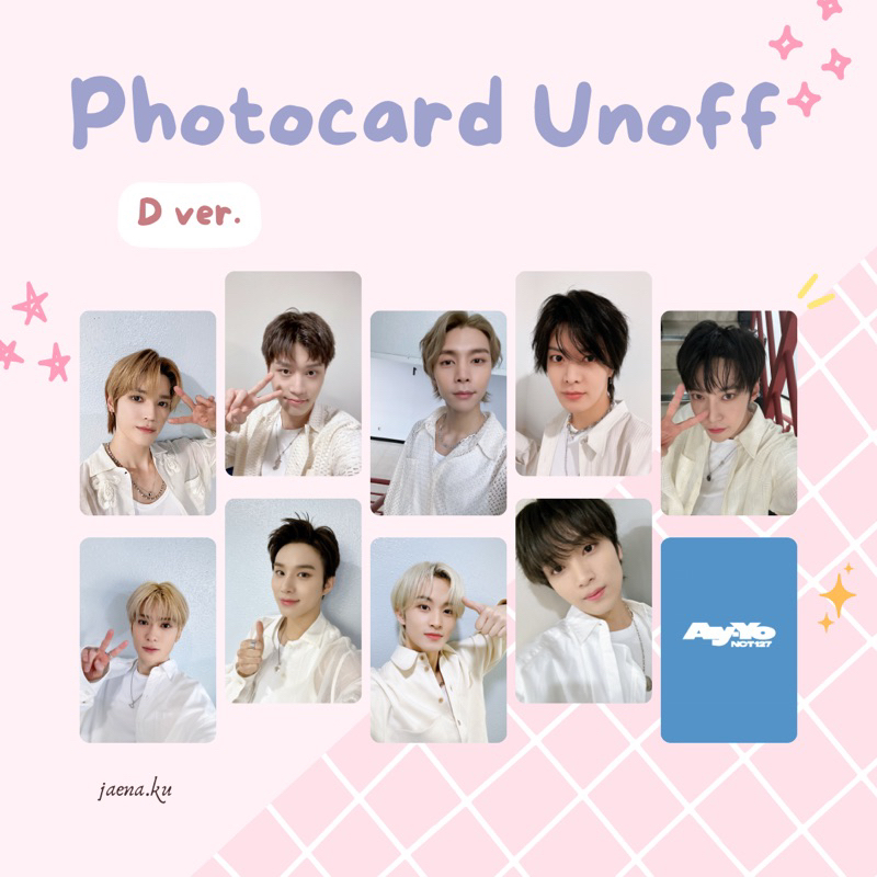 [NCT 127] PHOTOCARD SELCA AY-YO UNOFFICIAL