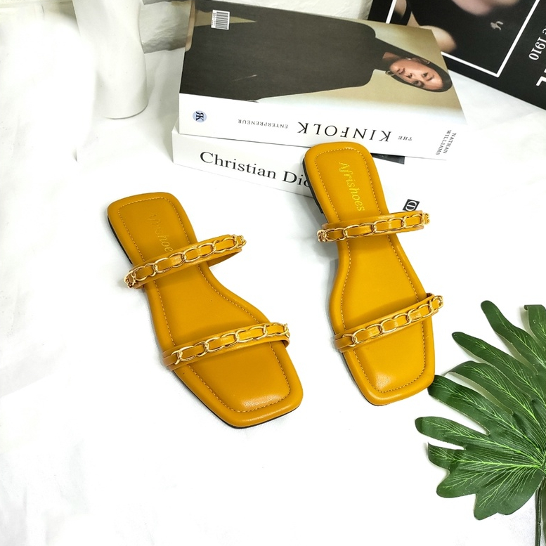 Afrishoes Tiara Sandal Flat Teplek empuk