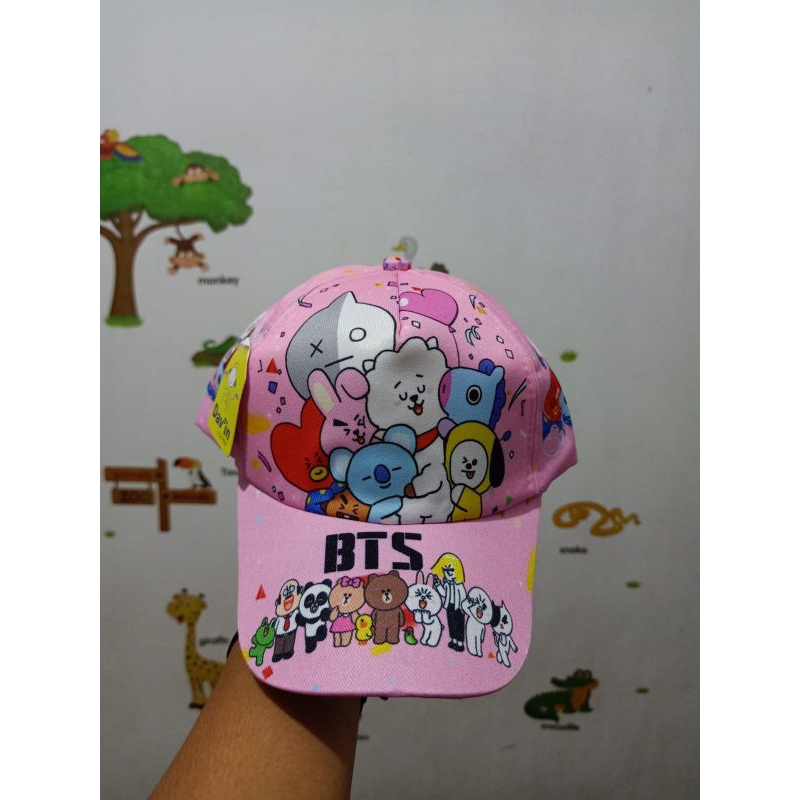 topi anak topi cewek BTS topi anak murah topi anak lucu