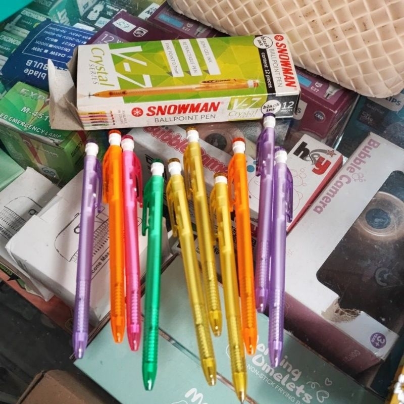 

pulpen snowman 0.7mm crystal series warna random