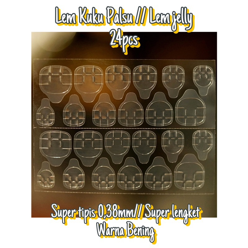 

lem jelly // lem jelly 24pcs untuk kuku palsu