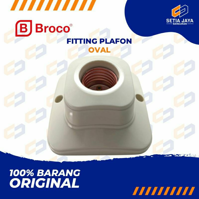 Fitting Plafon / Ceiling / Atap / Lampu Broco Oval