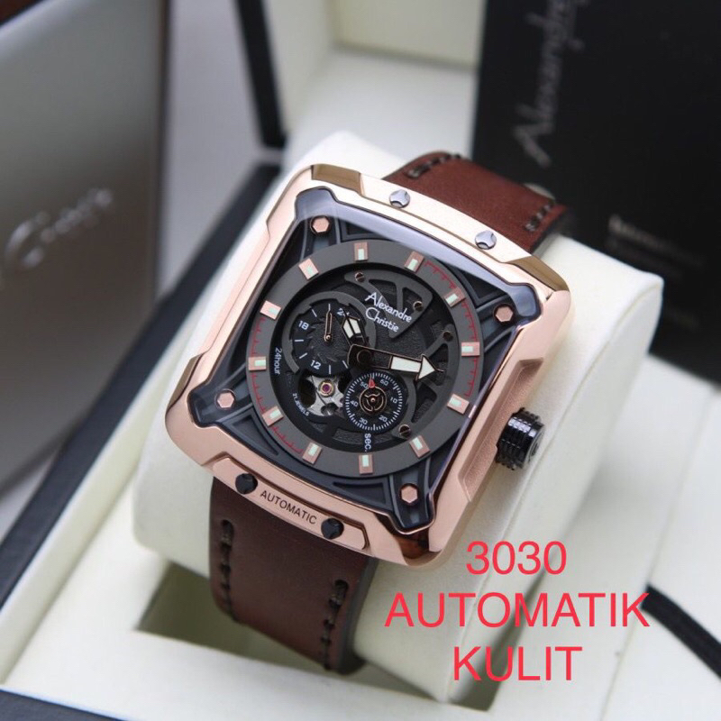 Jam tangan Alexandre Christie Ac 3030 &amp; 3039 leather &amp; Stainless steel