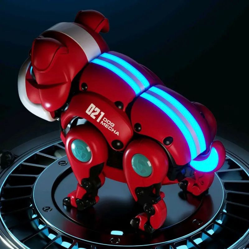 Robot anjing pintar anak-anak mainan anak laki-laki listrik remote control robot anjing berjalan akan memanggil anak laki-laki 2023 baru