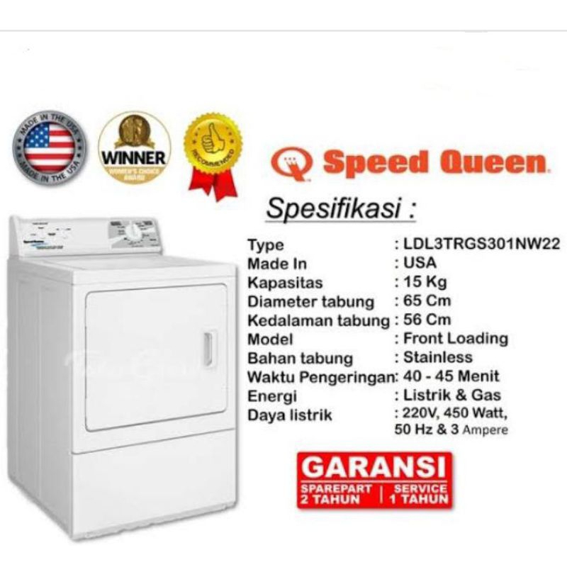 Mesin Pengering Pakaian SpeedQueen