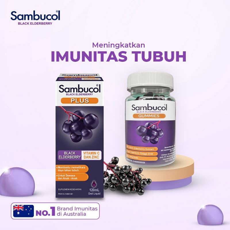 Sambucol Black Elderberry Gummies Kids 50 Caps Sambucol gummies