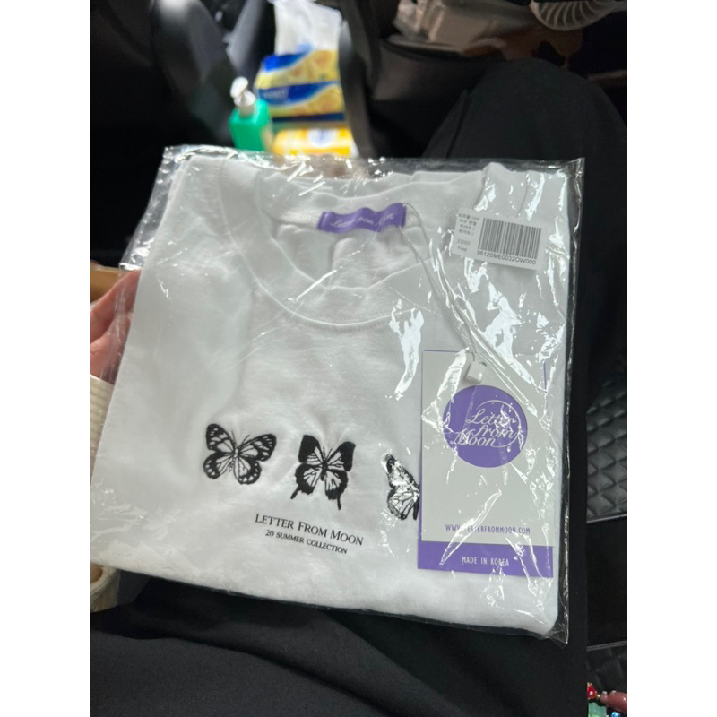 Letter From Moon - Butterfly Crop Top Baju Jennie