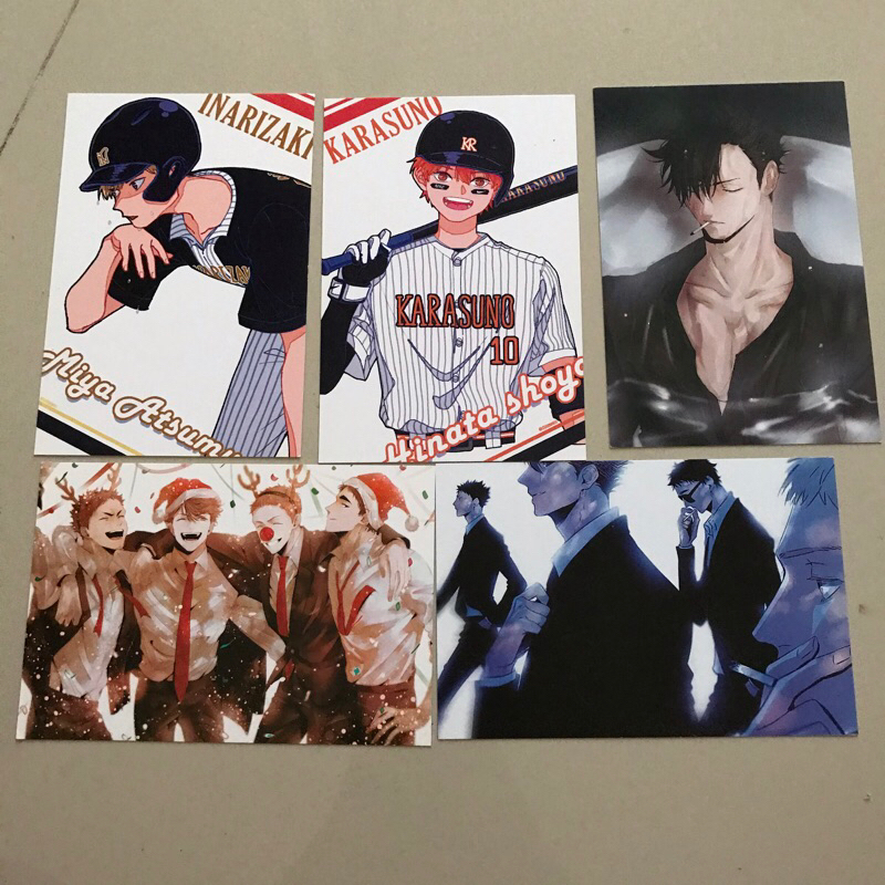 Postcard print Haikyuu HINATA ATSUMU KUROO SEIJOH (ri_mumu, DD00NNGG, ummm_mmma)