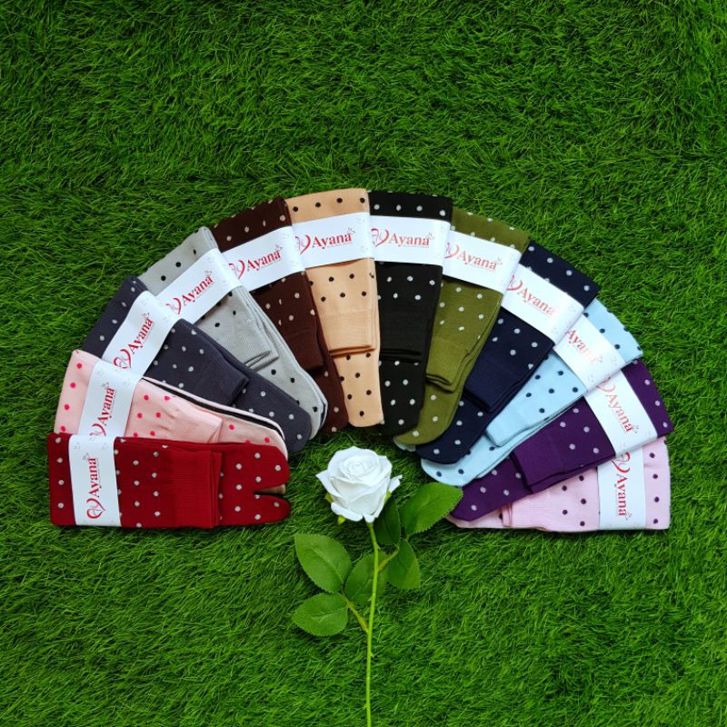 Kaos Kaki Jempol Motif Polkadot Ayra