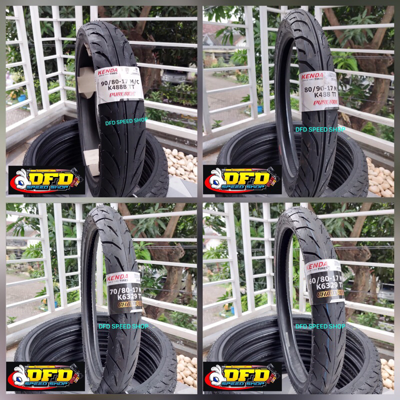 Ban kenda ring 17 ukuran 50-90 / 60-80 / 70-80 / 80-90 / 90-80 BAN LUAR KENDA UKURAN 50-90 / 60-80 /