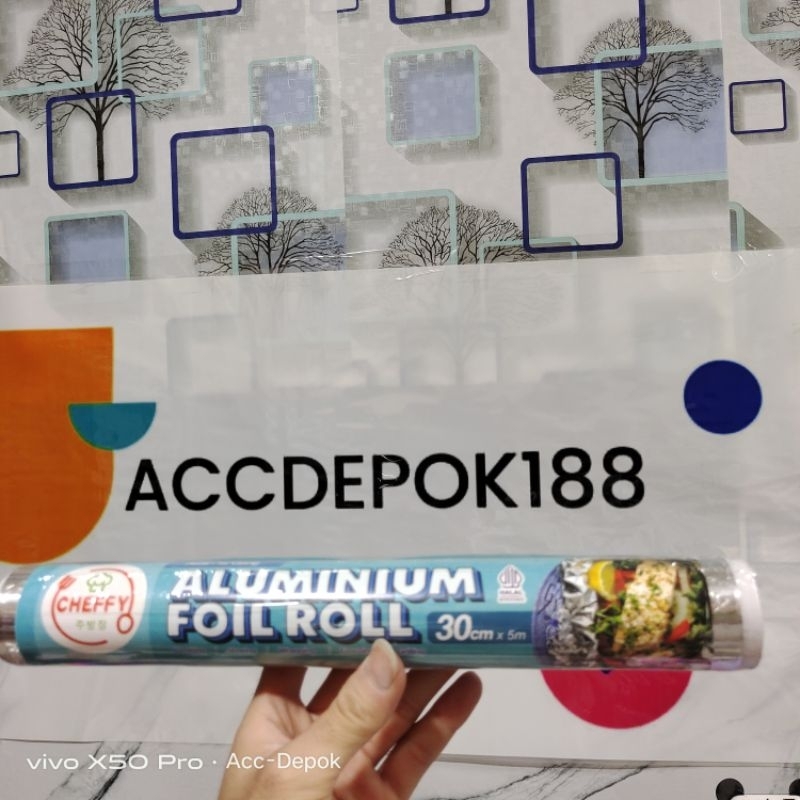 REFIL / ISI ULANG ALUMINIUM FOIL ROLL CHEFFY 30CM X 5 METER