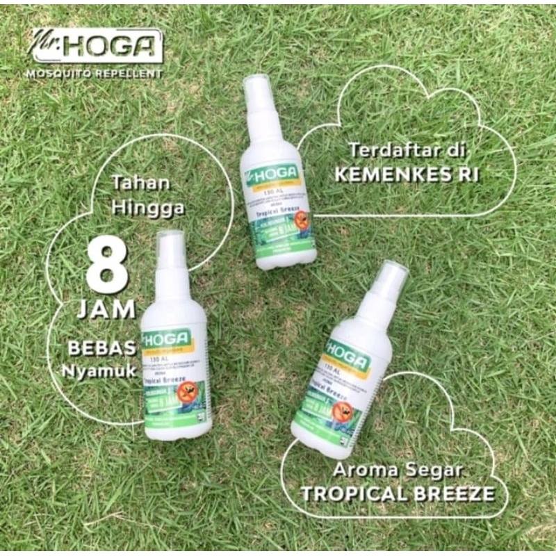 Mr.HOGA Repellent 80 ML Pelindung Tubuh Dari Gigitan Nyamuk Berbahaya