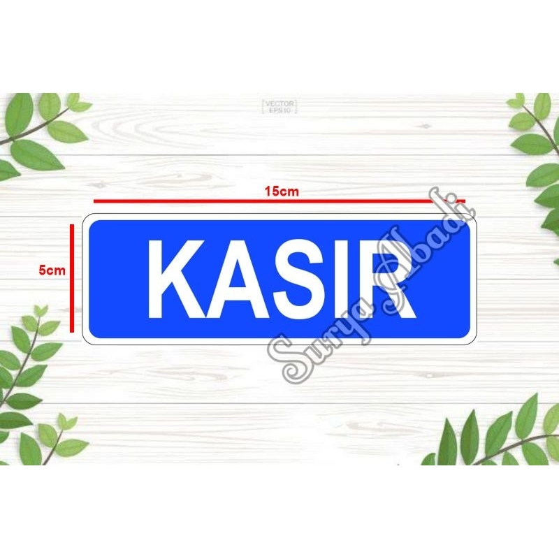 

Stiker Vinyl Kasir Waterproof