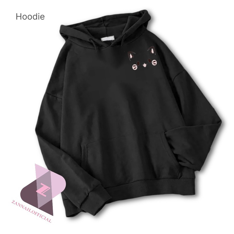 Hoodie Perempuan Korean Style Terbaru Banaya Bahan Fleece Tebal