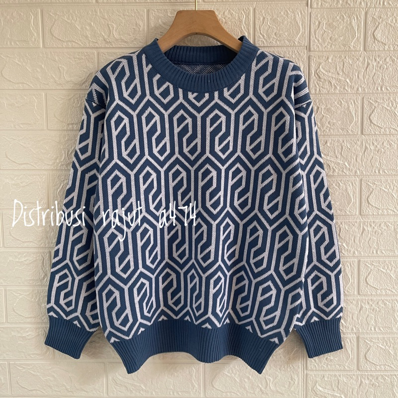 ARRAYO SWEATER RAJUT WANITA MOTIF ARABICk