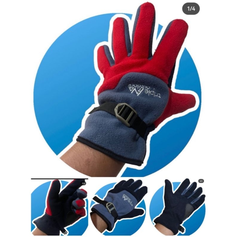 Sarung Tangan Polar tebal Triple outdoor