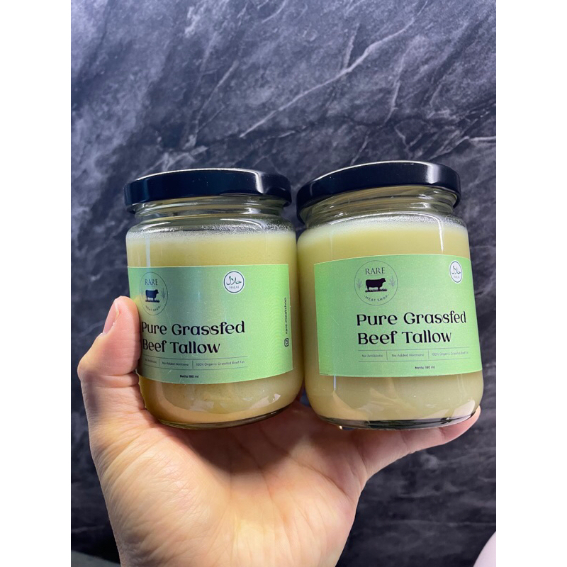 

Pure grassfed beef tallow jar 180ml