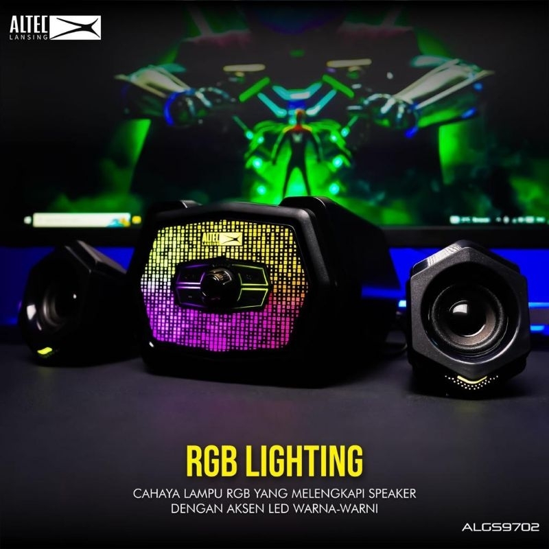ALTEC LANSING ALGS 9702 SPEAKER 2.1 SUBWOOFER RGB + BLUETOOTH