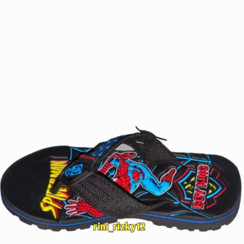 BOYKING sandal japit gunung karakter spiderman