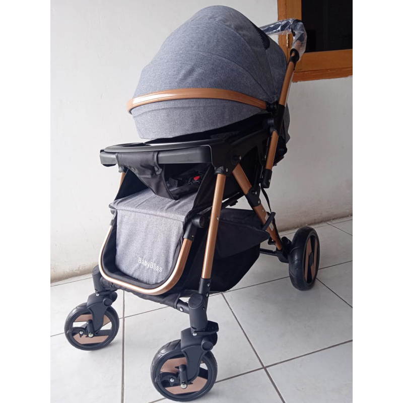 Makassar - Kereta Dorong Bayi Baby Bliss 898S / Baby Stroller Handle 2 arah Billion-T