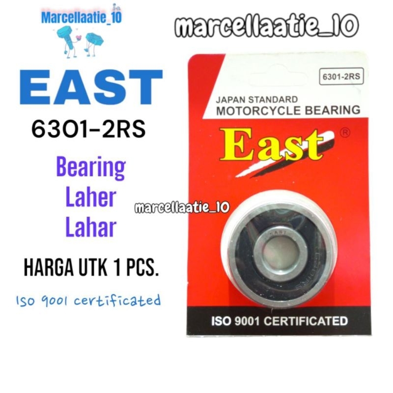 1 pcs EAST LAHER 6301 2RS LAHAR 6301 MURAH LAHER 6301 BEARING 6301 MURAH LAHER MURAH KLAHER MURAH 63