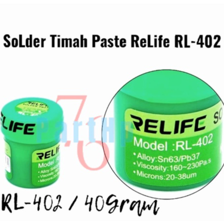 Original Timah Cair - Timah Soldering Paste Relife RL- 402 40Gr