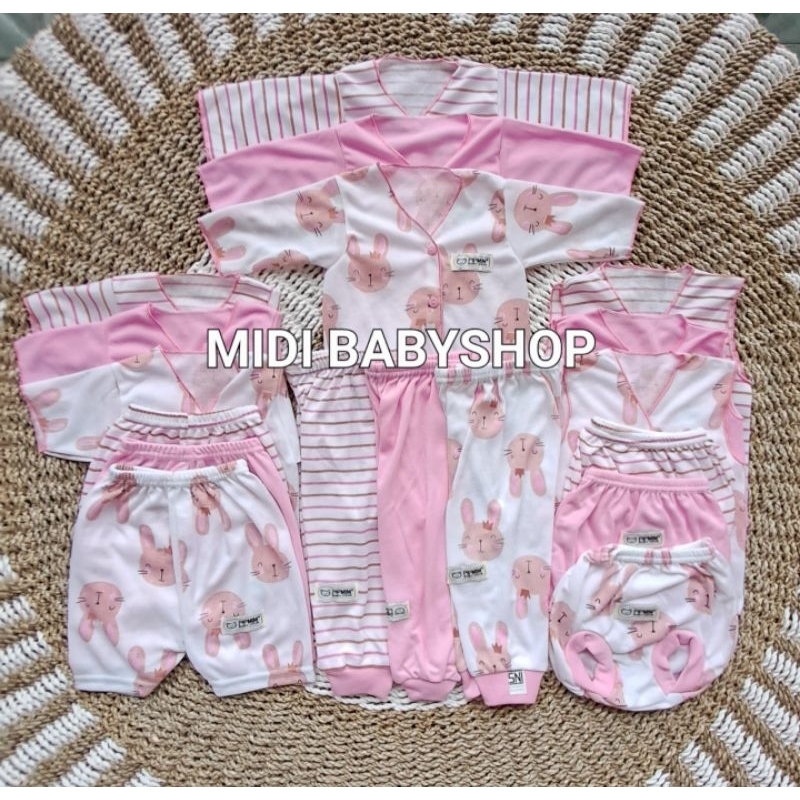 Serian Pink - 18 Pcs Paket Baju Bayi Baru Lahir Paket Newborn Pink Series Pipmim Babywear