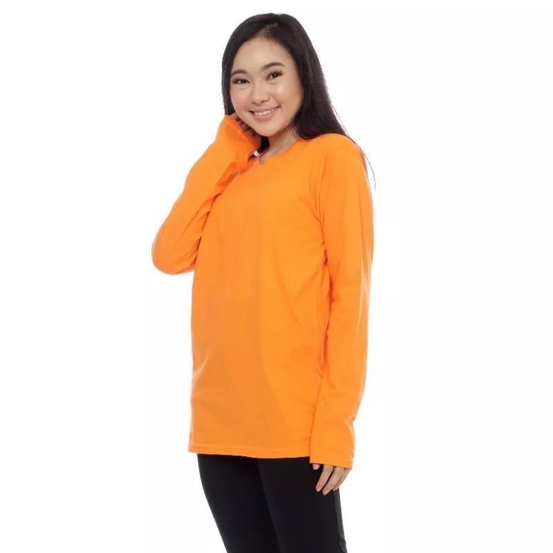 Kaos Polos Oversize Lengan Panjang Leher Round Neck Cotton TC 30s warna lain di kolom berikutnyaa yaaa