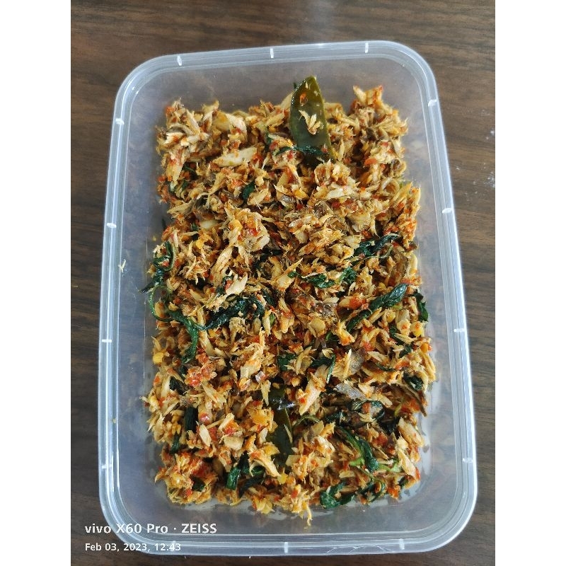 

Cakalang suwir kemangi endes pedas