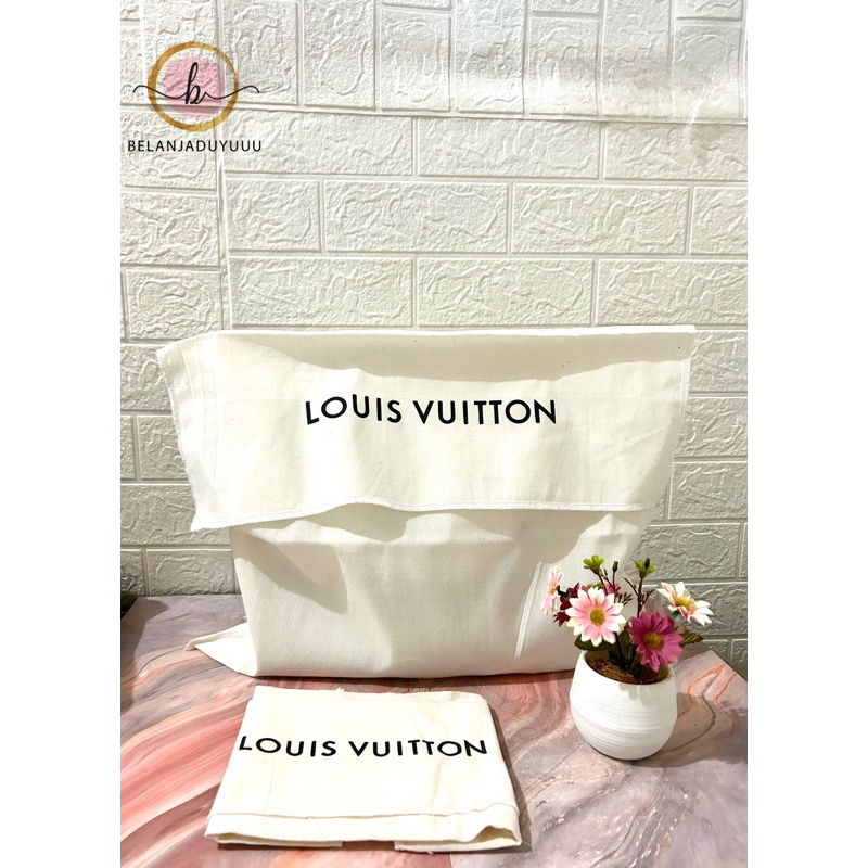 Dustbag LV Louis Vuitton Premium Ukuran Besar Sarung Tas Pelindung Debu Db Branded