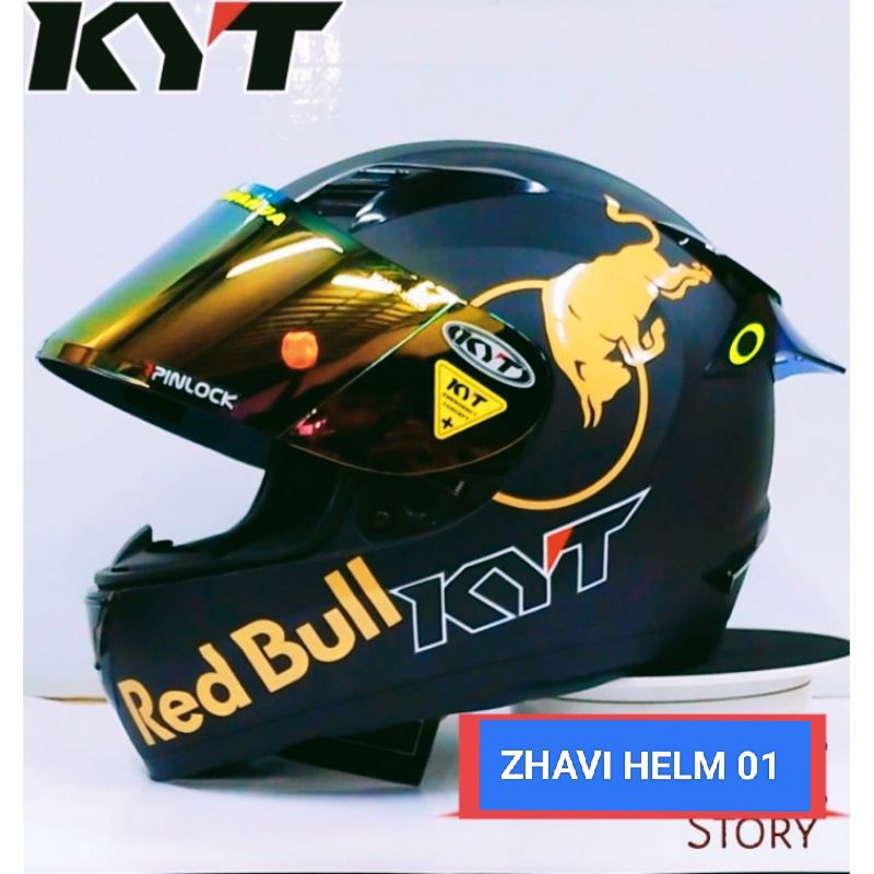 Helm full face kyt r10  paket ganteng