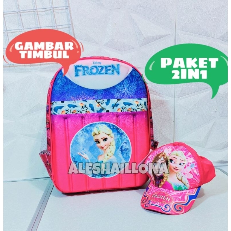 Tas sekolah anak perempuan tas karakter anak tas frozen