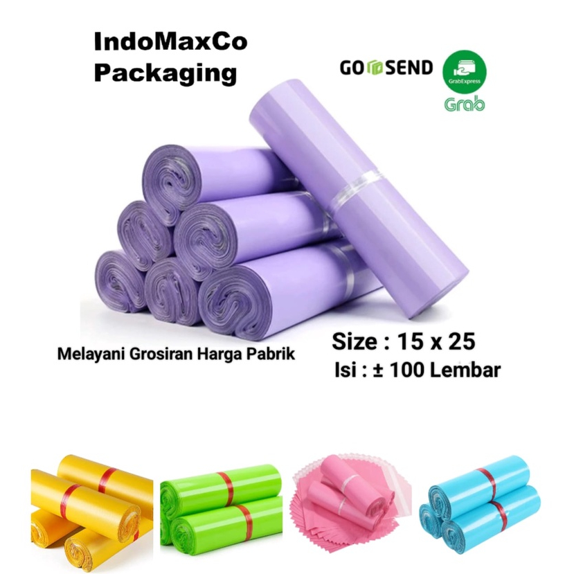 

Polymailer Kantong Plastik Packing Premium Glossy Warna 15 x 25 Cm / Plastik Packing Baju, Accesories / Packing Olshop