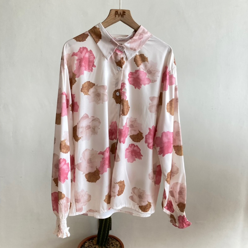 Prilly Shirt BKK / Kemeja Bunga Wanita Import