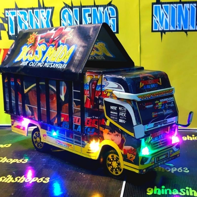 Truk Oleng Miniatur Telolet  mainan anak