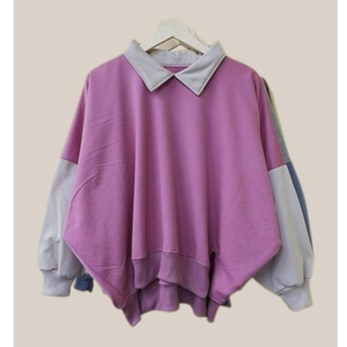 Collar Batwing XXXL Oversize Basic Oblong | Sweater Wanita Bigsize | Sweater Polos Oversize