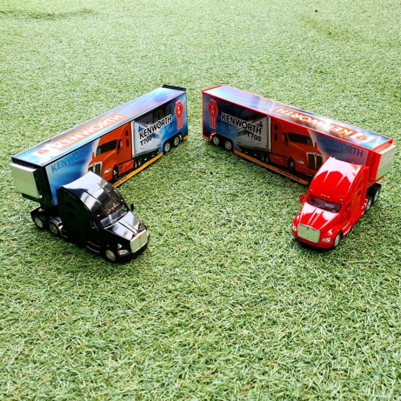 Diecast Kenworth T700 With Container Alloy Truck Miniatur Die-cast Truk Kontainer Box Kenworth T700 With Container