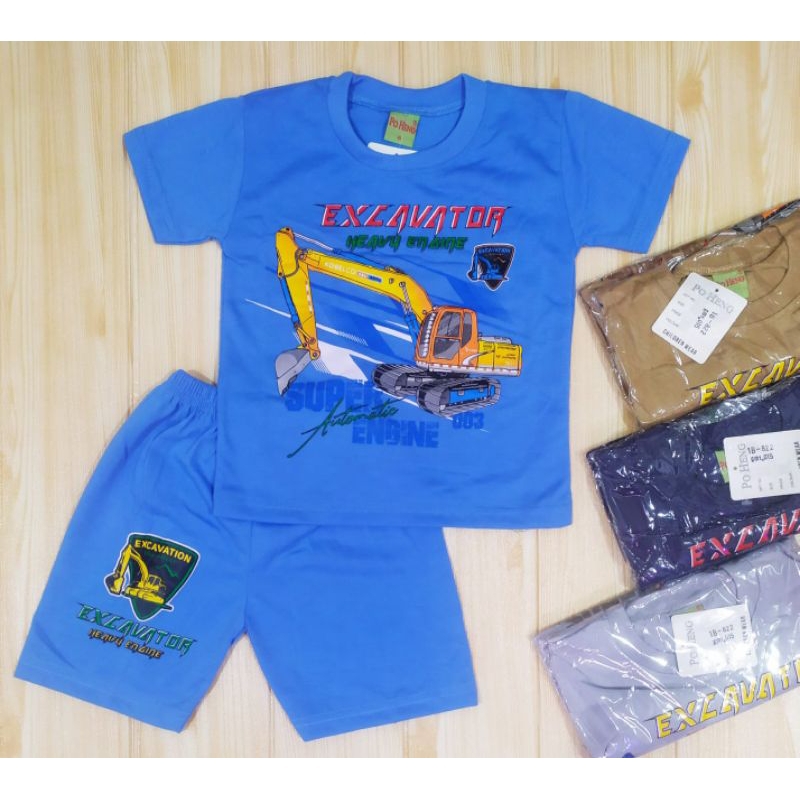 SETELAN EXCAVATOR 2-7 THN - BAJU ANAK LAKI-LAKI