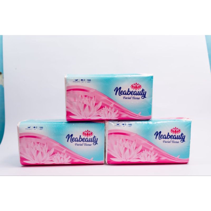 TISSUE NEABEAUTY 180 SHEETS TISU 180 LEMBAR TISU WAJAH HALUS BERKUALITAS 1 PCS FACIAL TISSUE VD