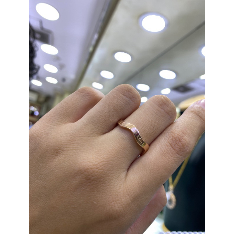 cincin cartier gelombang  750/75%