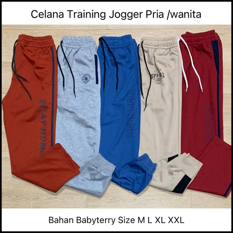 Celana Training Jogger Celana Trening  Hush Puppies Training Joger Wanita dan Pria Clana Trining Jogger Panjang Olahraga Joging senam