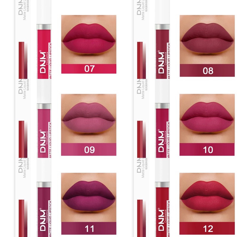 DNM Liquid Lipstik Matte 19 Colour Lipstick Long Lasting Matte MH