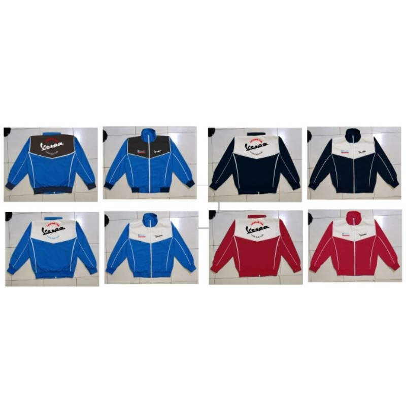 Jaket Vespa premium reflektor puring lapisan salam dakron tebal/ piaggio / vespa vintage / vespa dea