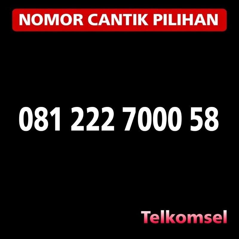 Nomor Cantik Simpati Kartu Perdana Nomer Telkomsel Rapih 2222 7777 7000 8888 9999