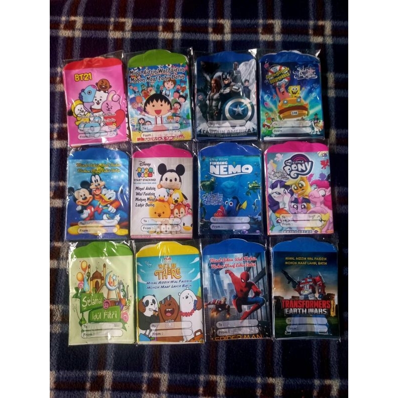 

Amplop Lebaran2023/Amplop Kartun/Amplop Kartun/Amplop lebaran uang. ukuran medium