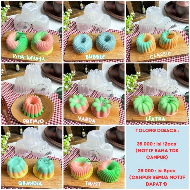 Cetakan Puding Mini / Cetakan Pudding Premium / Pudding Mold