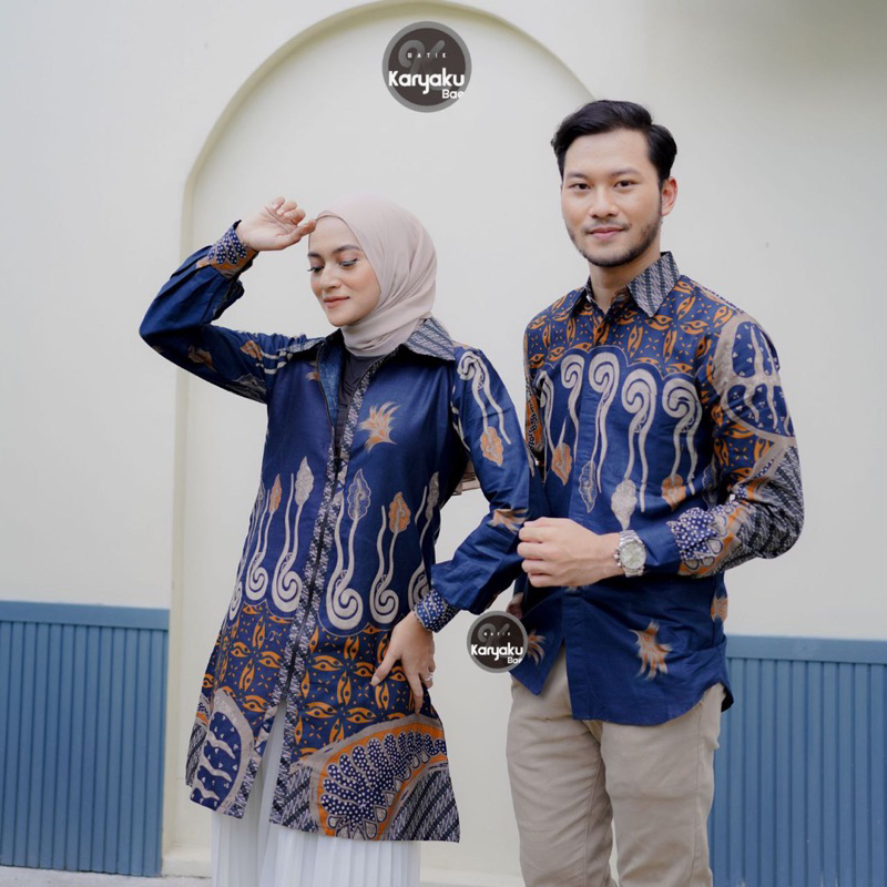 Atasan Tunik Batik Couple Kemeja Batik Terbaru Motif Keris Baru Busui Freandly